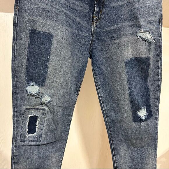 Gap Patchwork True Skinny Jeans with raw hem - Picture 6 of 12